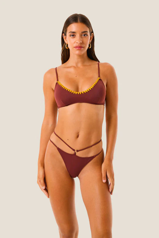 4GIVENESS - Top e slip doppio elastico vita color croche