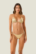 4GIVENESS - Bikini triangolo metallic touch resort
